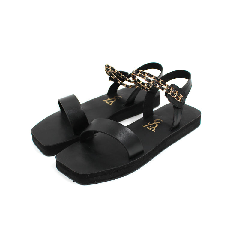 Chainlink strap sandals