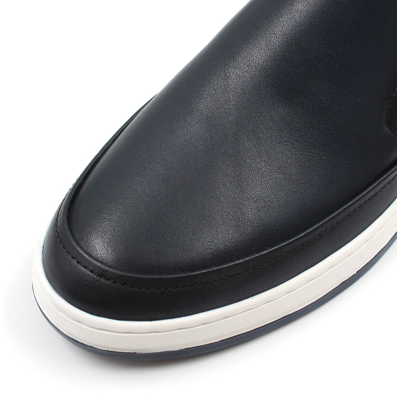 Casual Leather Slip On Loafers