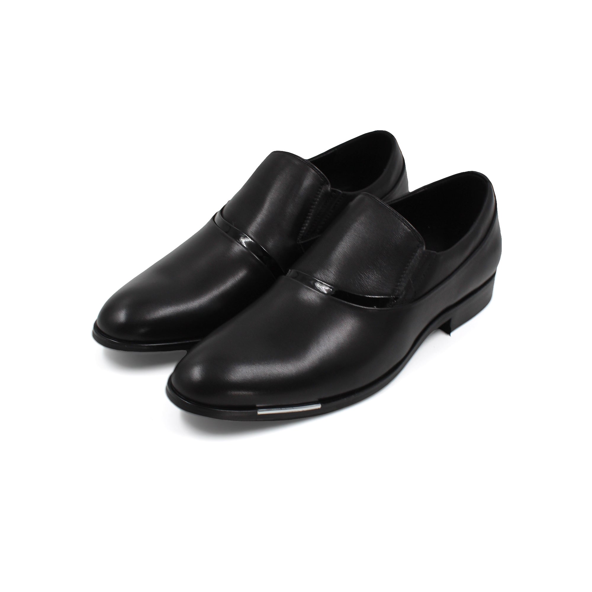 Patent Leather Detail Formal Moccasins