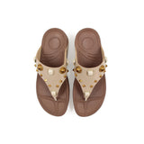 Studded Flip Flop Wedges