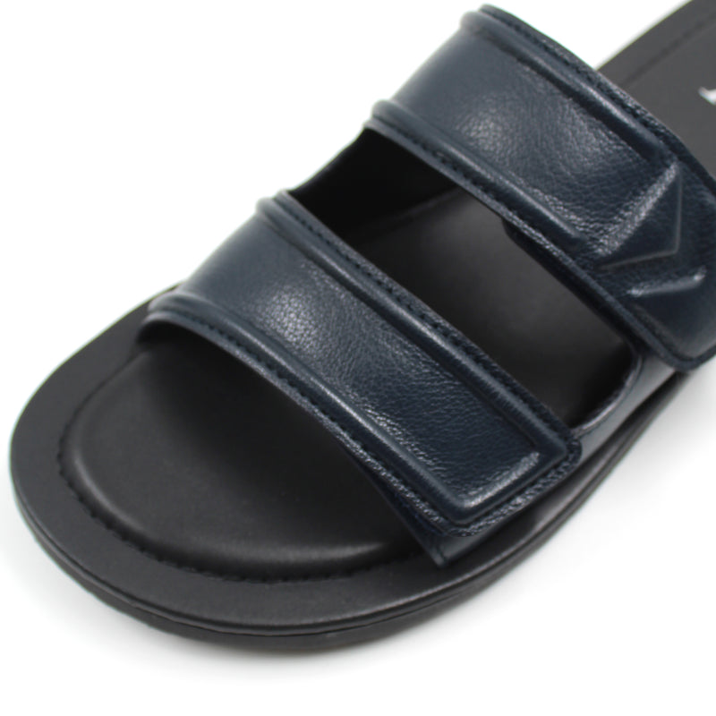 Casual Leather Slip On Sandals