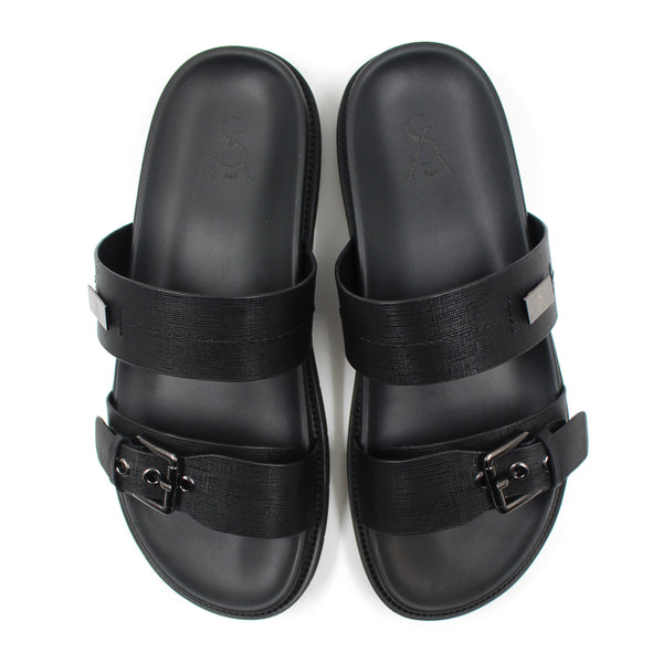 Cushioned Buckle Detail Sandals