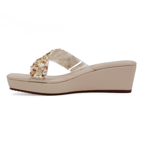 Shell Embossed Wedges