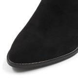 Suede buckle detail ankle boots