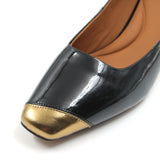 Golden tip detail heels