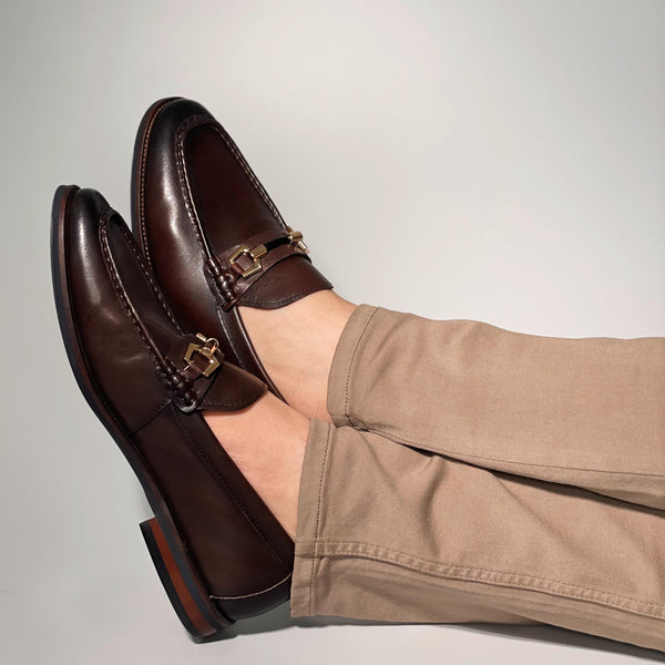 Formal Moccasins with Buckle Detail