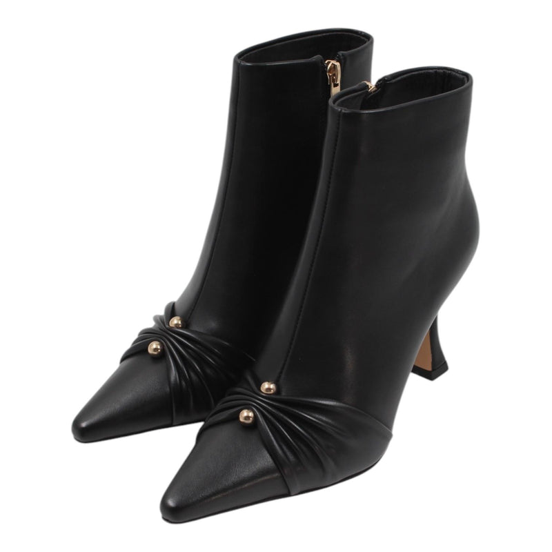 Pleated Golden Detail Boots