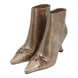 Pleated Golden Detail Boots