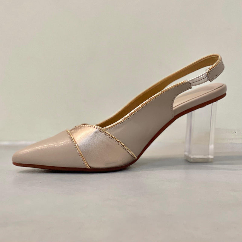 Metallic Dual Tone Slingbacks